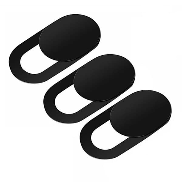 3-pak webcam cover - Spionbeskyttelse Sort one size