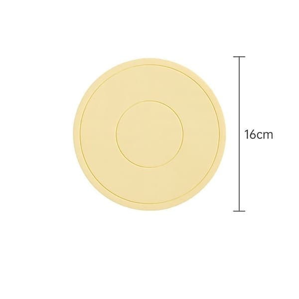 Varmeisolerende silikonemåtte, grå, størrelse 22 cm GREY 22CM