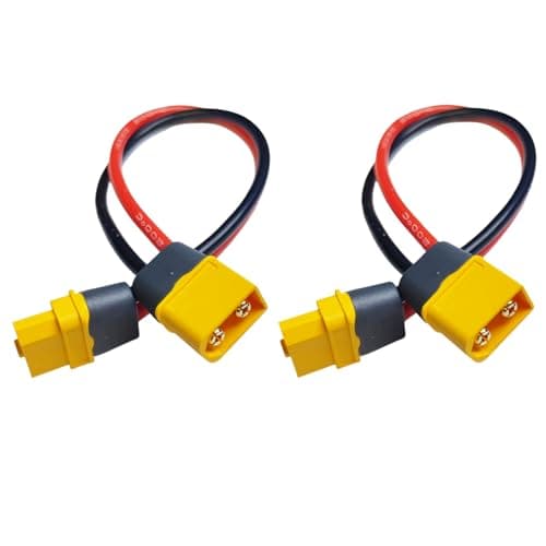 2-pakning XT60 til XT60 hann-hunn forlengelsesadapterkontakt