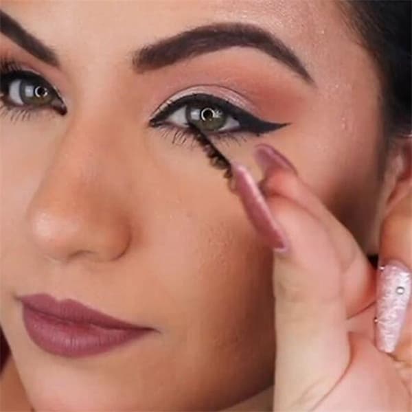 10 par magnetiske øjenvipper Eyeliner Liquid & Pincet Sæt, Sæt 2 - Tyk Set 2-Thick