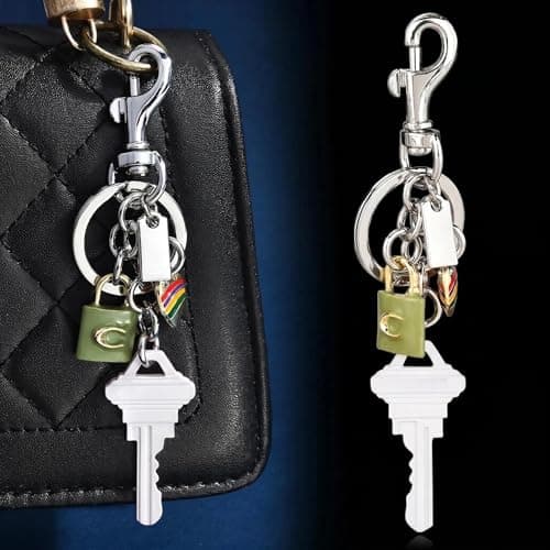 Väskberlock, söta handväskberlocker, väsktillbehörsberlocker, väskkedjor, handväskberlocker White Key