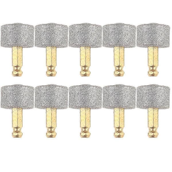 10 stk. hundeklokvernkvern erstatningssliphode erstatningshode grå 10 stk. Grey 10pcs