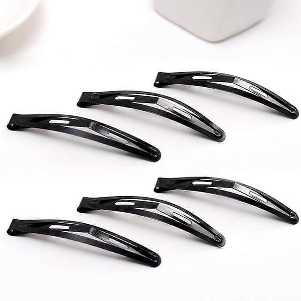 20 x suuret mustat metalliset hiusklipsit 78mm DIY
