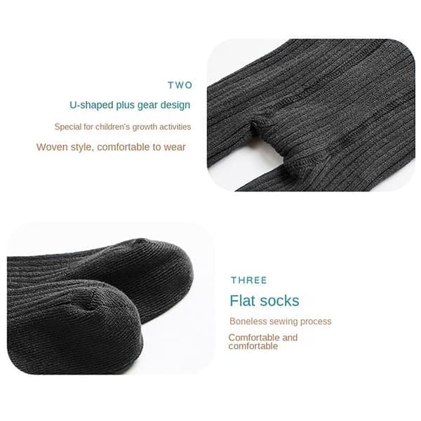 Barnestrømpebukser Strikkede strømpebukser i bomull LYSEGRÅ L LYSEGRÅ L, GRÅ LIGHT GREY L