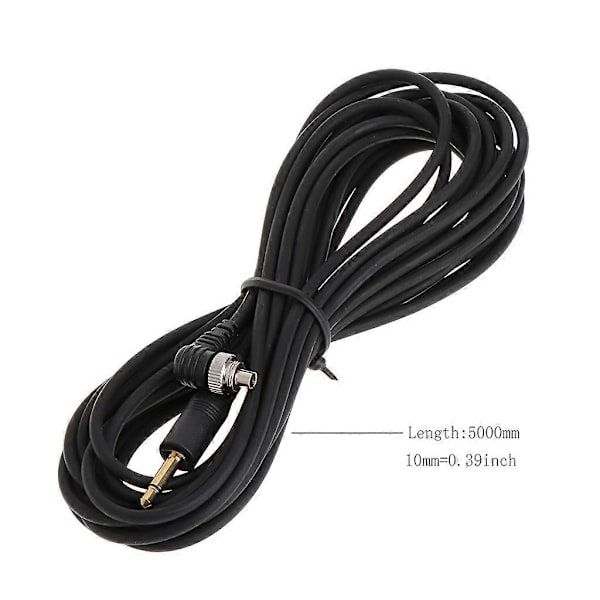 3,5 mm han til han Flash PC Sync Cord Kabel Lysudløser til Studiofotografering
