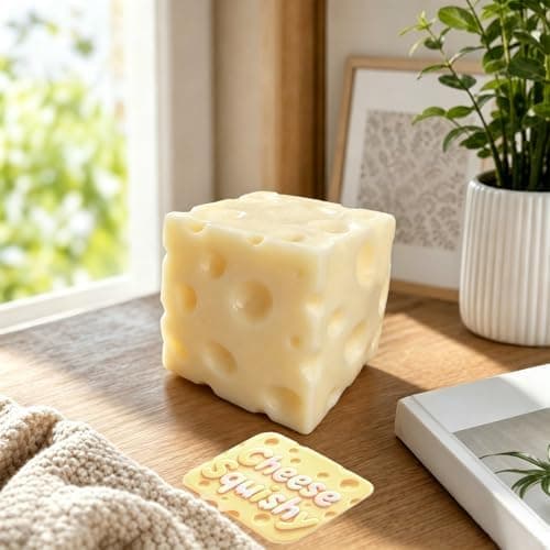 Ost Squishy Långsamt Stigande Squishy Stressavlastande Fidgetleksak, Oststil Milky