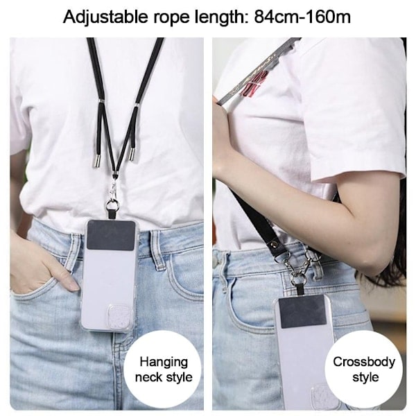 Telefonsnorer Telefonstropp Lanyard GRÅ grå grey