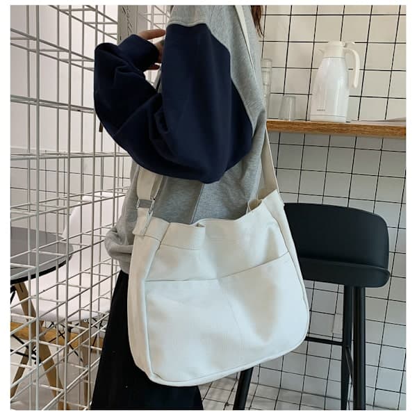 Canvas Taske Mode Messenger Taske Studenter Skuldertaske