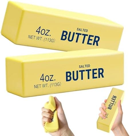 Smör Squishy, Klämleksaker, Squishy Smör, Realistisk Smörsticka Mjuka Klämleksaker (Smör-2ST) Butter-2pcs