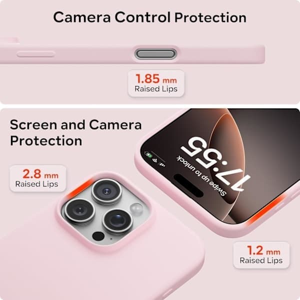 Flytende silikondeksel til iPhone 16 Pro Max, støtsikkert mykt telefondeksel, full beskyttelse, marineblå marineblå iPhone 16 Pro Max Navy blue iPhone 16 Pro Max
