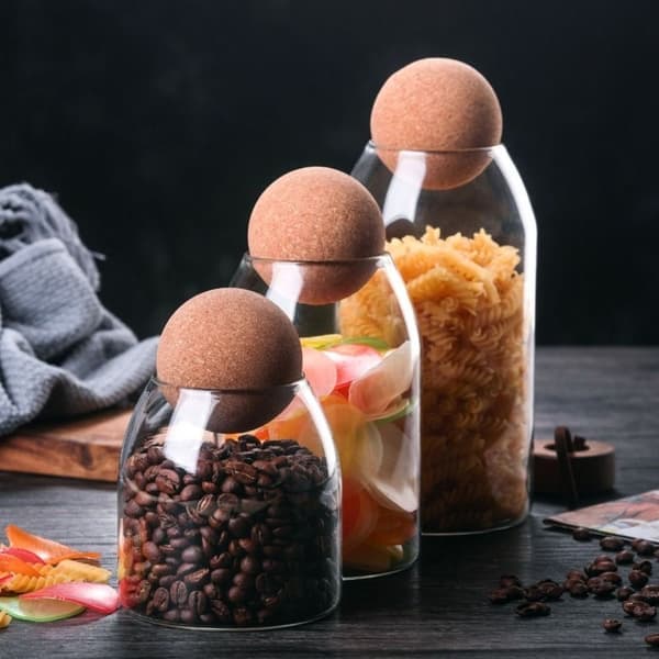Te Kaffe Socker Behållare Matförvaringsburk 1300ML 1300ML 1300ml 1300ml