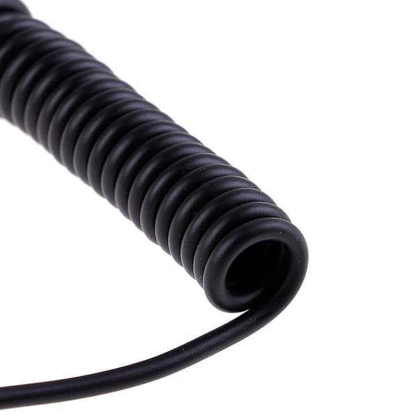 Spiraaliäänikaapeli Jack suorakulma 90 astetta 3,5 mm Jack Aux-kaapeli