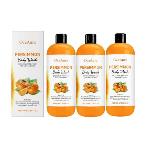 1-3 stk. Persimmon Kroppsvask for eldre Lukt Persimmon Såpe Kroppslukt Vask Kropp 1pc