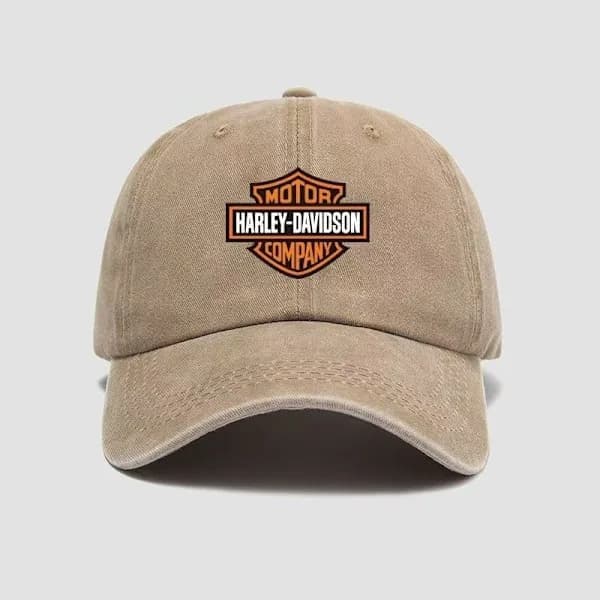 Harley Davidson Motorcykel Racing Keps Khaki Khaki