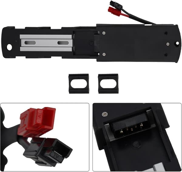 Ebike Batteriboks Bundmontering 1 og 2 Sikker 350x66x28mm Pladeholder Kompatibel med Elcykler til Installation