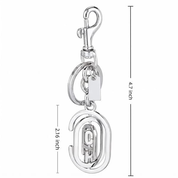 Väskberlocker för handväskor - Söt handväskkedjeberlock - Väskaccessoarer Berlocker för kvinnor Geometry C-Silver