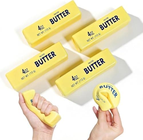 Långsamt stigande Squishy, Taba Squishy, Stressbollar, Partyfavoritpresent (Smörpinne-2st)-0519 (Gul-4st) Yellow-4pcs