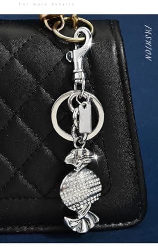 Väskberlock, söta handväskberlocker, väsktillbehörsberlocker, väskkedjor, handväskberlocker Silver Candy
