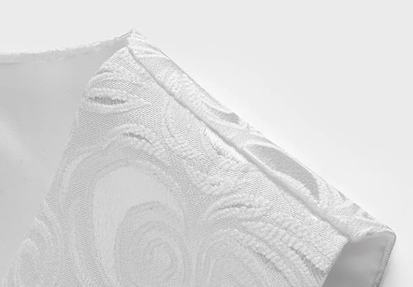 Herrvästar Slim Fit Herr Paisley Väst Kostym, Vit, Storlek M White M