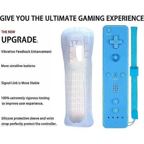 2-pak trådløse Wii Remote-controllere, kompatible med Wii & Wii U [JUN] af [XR]