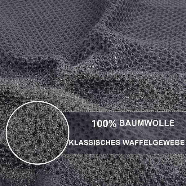 6-pack 100 % bomullsfrotté kökshanddukar diskrengöring med hängögla S202412306944 Dark gray 34*73cm