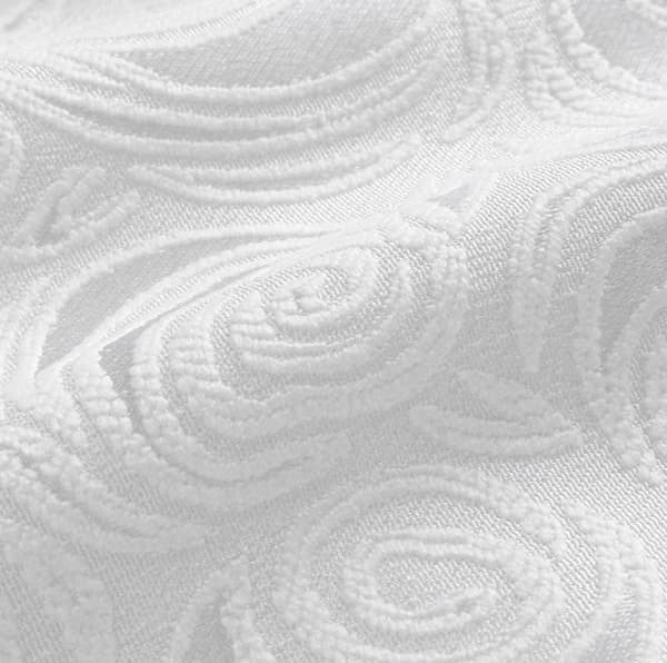 Herrvästar Slim Fit Herr Paisley Väst Kostym, Vit, Storlek M White M