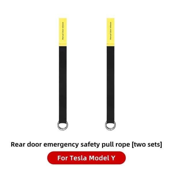 2 stk. mekanisk bryter for bakdør, nødhåndtak for bildør til Model Y For Model Y