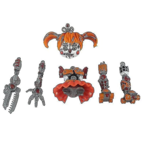 6 stk/sæt Five Nights at Freddy's Pizzeria Simulator Actionfigur Legetøj Bonnie Foxy