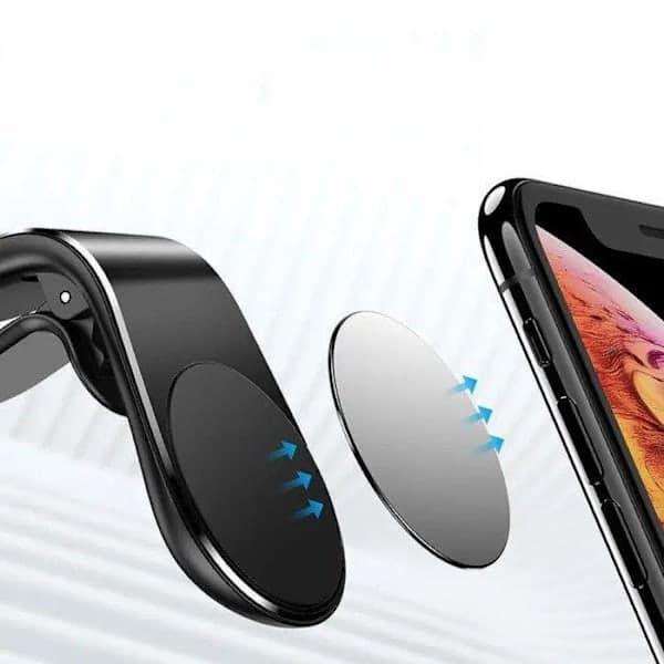 Magnetisk Mobiltelefonholder til Bilventilation Universal Sort