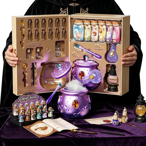 Magic Mix Potion Kit for barn 10+ Lysende Tåke Gryte Jenter Håndverksleke
