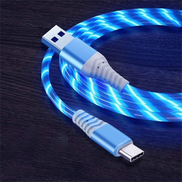2 st Streaming Datakabel Mobiltelefon Laddningskabel BLÅ Blå Micro - Micro Blue Micro-Micro