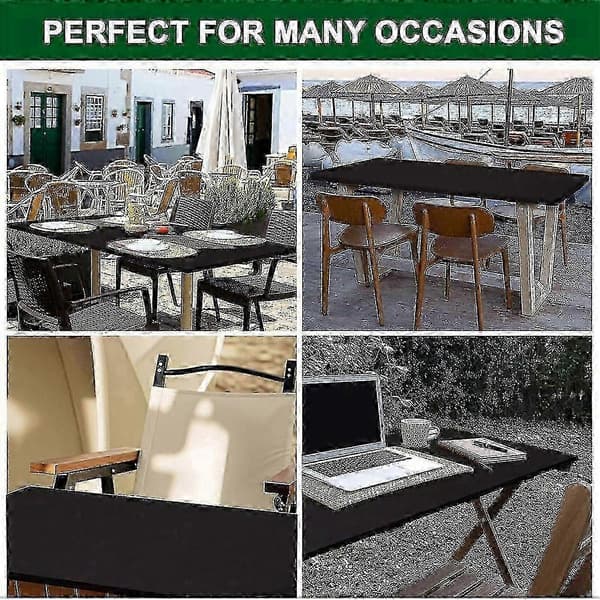 Bästsäljande tvättbart hopfällbart picknickbordskydd för rektangulära bord blue 183x76cm