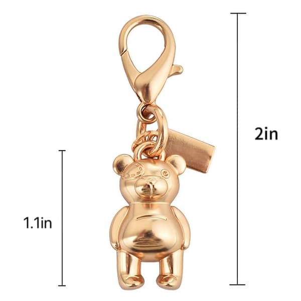 Väskberlock, söta handväskberlocker, väsktillbehörsberlocker, väskkedjor, handväskberlocker L-Bear Gold