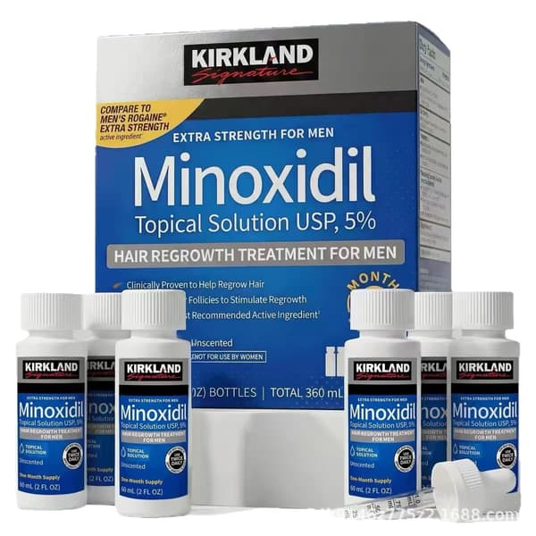 Kirkland Minoxidil 5% hårtabsspray 6*60ml (unisex)