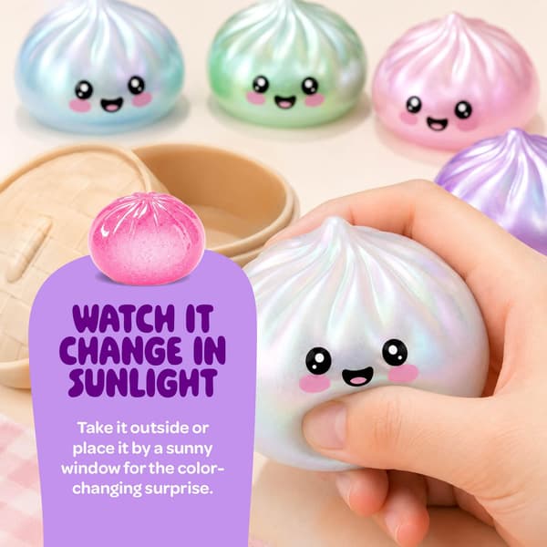 Glitter Dumpling Squishy Mystery Box - UV farveskiftende - Squishies Legetøj