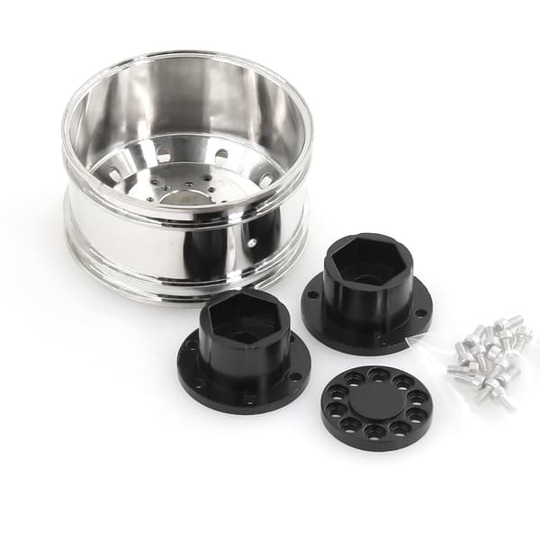 1/14 RC Viktad Metall Framfälg för Tamiya Traktor Lastbil | Motviktsfälg uppgradering, traktor lastbil byggen, C-typ metallnav, Front Wheel 1PCS