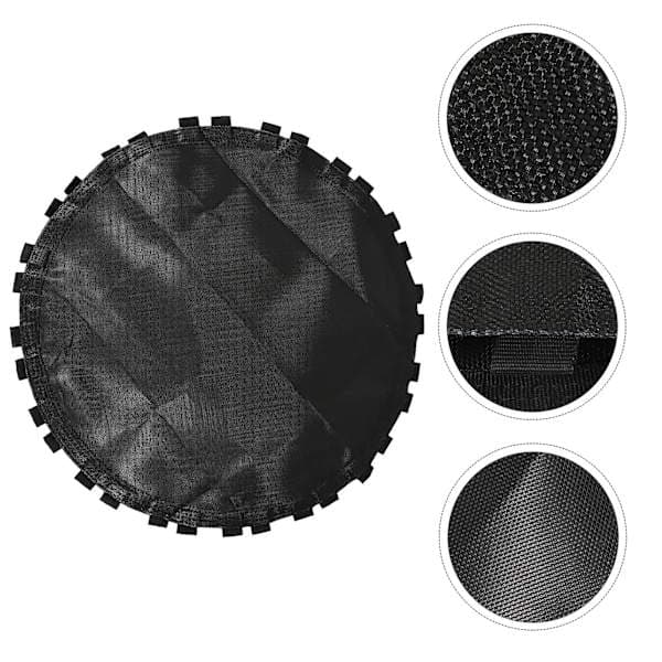 pc svart trampoline erstatningsmatte Rund trampoline med kroker