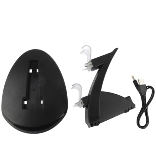 2-pak - PS4-controller med ladestation til PS4 - Oplader / Controller 2-pak + Ladestation 2-Pack+Laddstation