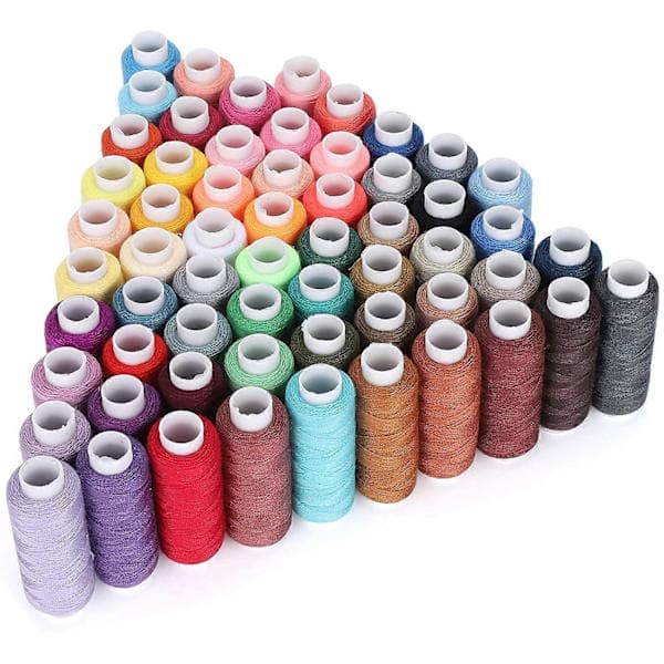 60 kpl DIY ompelulankasetti, polyesteri ompelulangat ompelukoneeseen