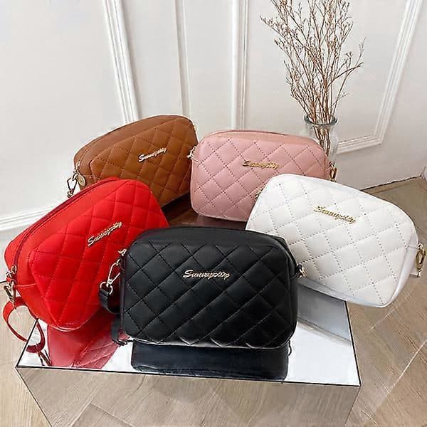 Moderigtige afslappede crossbody-tasker til kvinder Luksus kvast rød Red