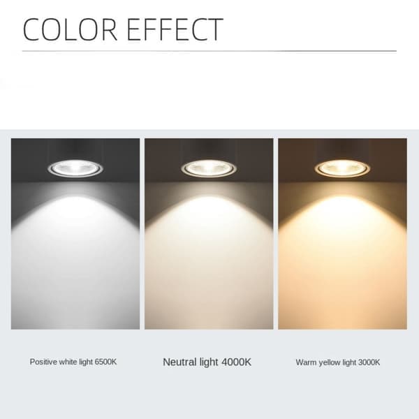 Spot LED-spotter Lampe HVIT 7W KALDLYS 7W KALDLYS Hvit white 7W Cold Light-7W Cold Light