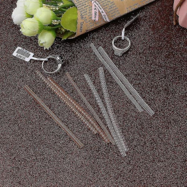 8x Ringstørrelsesjusterere Gennemsigtig Ring Stram Elastisk Ringbeskytter Klips