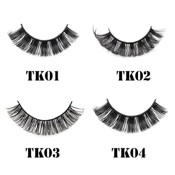 10 paria 3D Mink DD Curl -tekoripsiä, venäläinen tyyli TK01