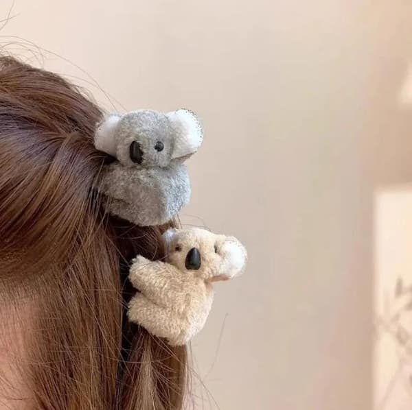 2 stk Koala Hårspenner, Søte Jenter Hårnåler Hårtilbehør
