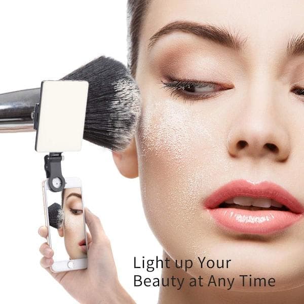 60 LED genopladelig clips Fill Light 3 tilstande Videokonference lys Telefon iPad Makeup Selfie Vlog Belysning