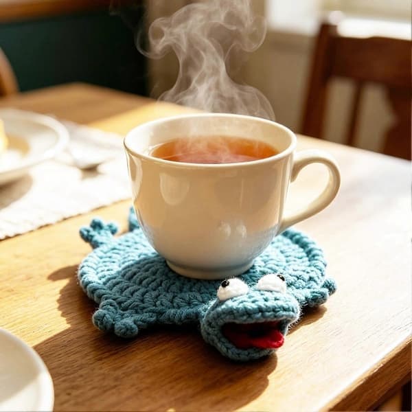 DIY Hæklet Øgle-brikkesæt Håndlavet Dyrestrikkehåndværk til begyndere, Grøn Green A