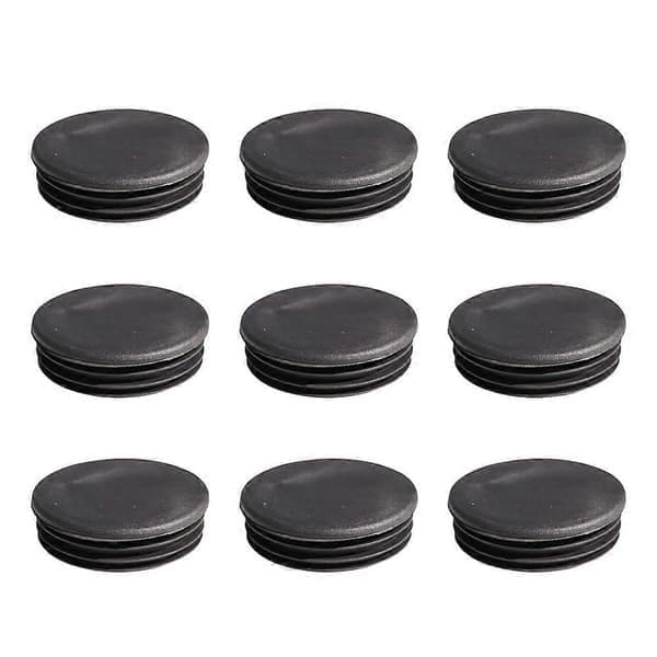 10 stk. 60 mm rund rørprop, plastrørblok, møbelindvendig prop