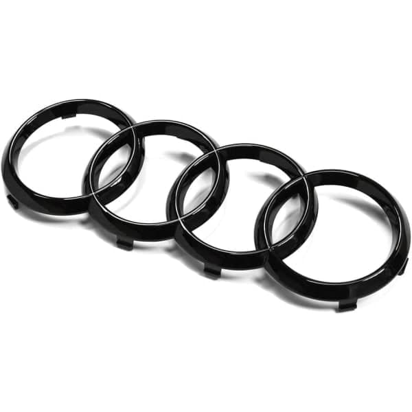 273 mm Audi 82A071801 Grillplate, Ringer Black Edition Emblem Blackline Logo Svart