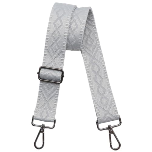 Axelremsväskor för handväskor Breda axelremsväskor Justerbar ersättningsbroderad handväskrem för handväskor Gunmetal Hardware-grey