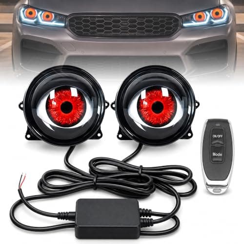 Demon Eyes Survival Kit, Dynamiska Demon Eye Billampor, 6 Lägen (Lins, 2 st) 2Pc Lens